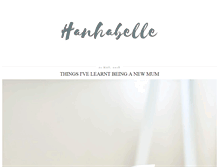Tablet Screenshot of hanhabelle.com